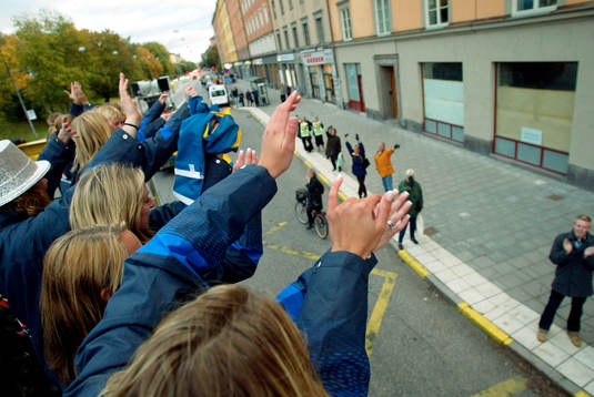 Sveavägen, supporter, supportrar, hyllning, hyllningar