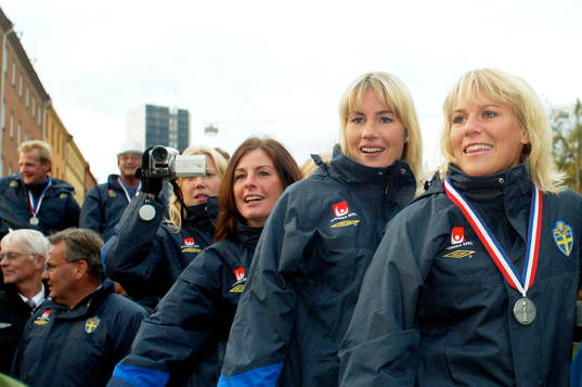 Malin Moström, Hanna Marklund och Anna Sjöström, Sverige