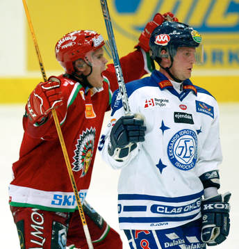 Målsumparen Jens Nielsen deppar och Magnus Kahnberg jublar