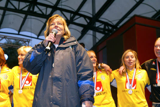 Kungsträdgården; Marika Domanski Lyfors, förbundskapten