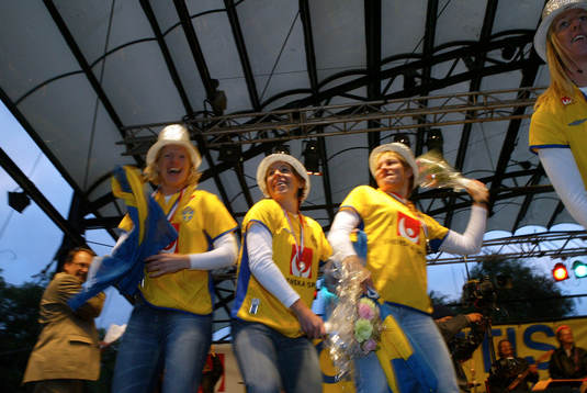 Kungsträdgården; Victoria Svensson, Hanna Ljungberg och