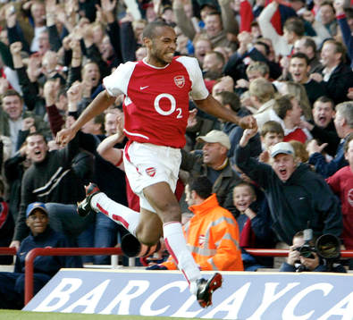 Thierry Henry, Arsenal, jubel