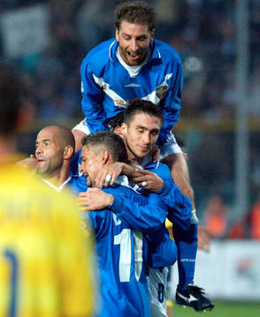Baggio, Inter, jubel