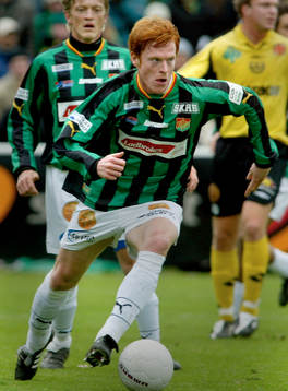 Fotboll. Kval till superettan. Mjällby - GAIS. Ivan