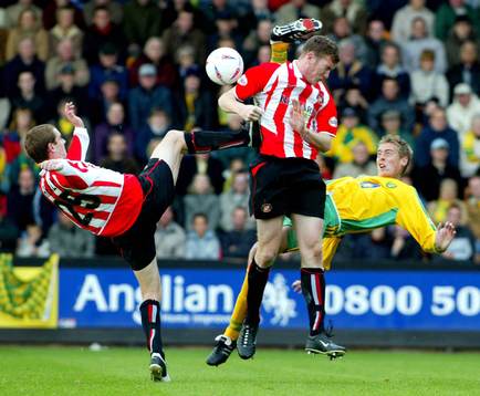 Colin Healy och Kevin Kyle, Sunderland och Peter Crouch,