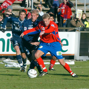 Hans Eklund, Helsingborg, gjorde sin sista match i HIF.