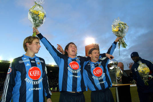 Stefan Bergtoft, Kim Källström och Jesper Blomqvist,