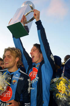 Kim Källström, Djurgården. Pokal, buckla, jubel