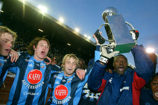 Djurgården Svenska Mästare. Buckla, pokal