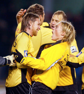Lasse Nilsson och Elfsborg, jubel