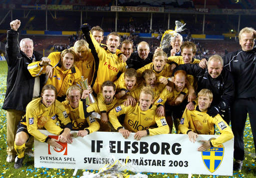 Elfsborgs segrande lag, lagbild, jubel