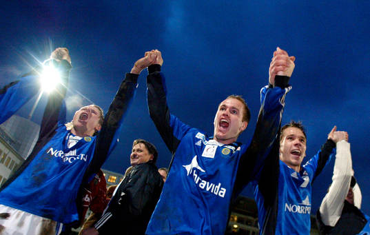 Sundsvall kvar i allsvenskan!! Fr v: Tommy Bergersen,