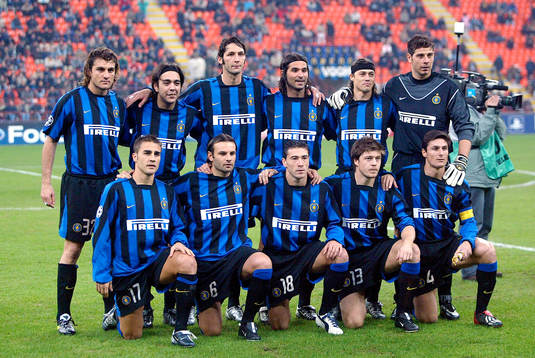 Fotboll, Champions League, Lagbild, Inter