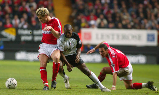 Luis Boa Morte, Fulham och Jonathan Johansson, Charlton.