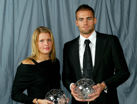 Karolina Jönsson och Olof Mellberg, årets back