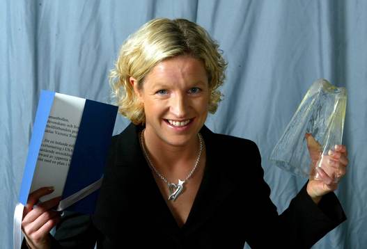 Victoria Svensson fick Diamantbollen