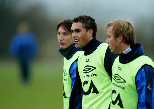 Kim Källström, Johan Elmander och Stefan Ålander