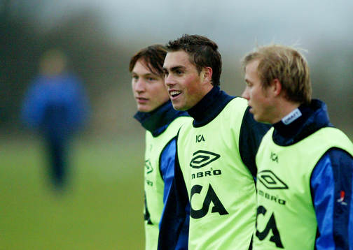 Kim Källström, Johan Elmander och Stefan Ålander