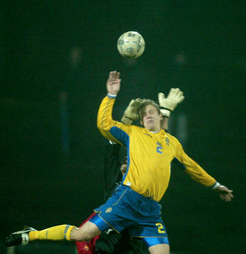 Patrik Gerrbrandt oroar Spaniens keeper
