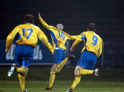 Fotboll, U21, EM-kval, Sverige, jubel