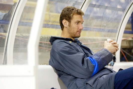 En febersjuk Andreas Isaksson vilade idag från träningen