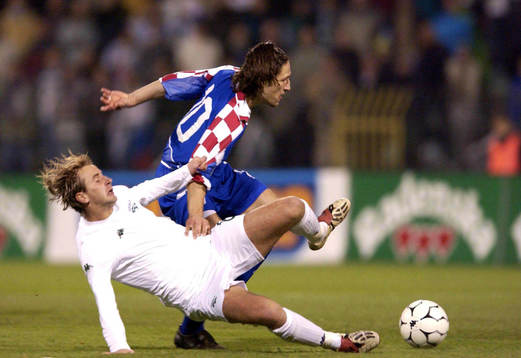 Fotboll, EM-kval, Slovenien - Kroatien