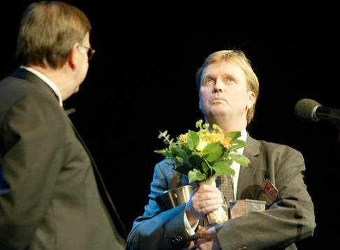 Bernt Lindgren, Landskrona, vann priset som årets ledare