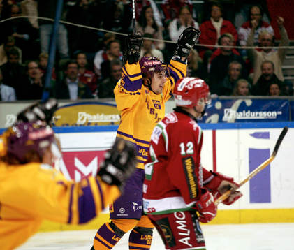 0-1, Greger Artursson, Färjestad, jubel