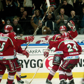 Ishockey, Elitserien,  Frölunda, jubel