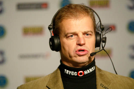 Bengt-Åke Gustafsson, tränare, Färjestad. Kommentator