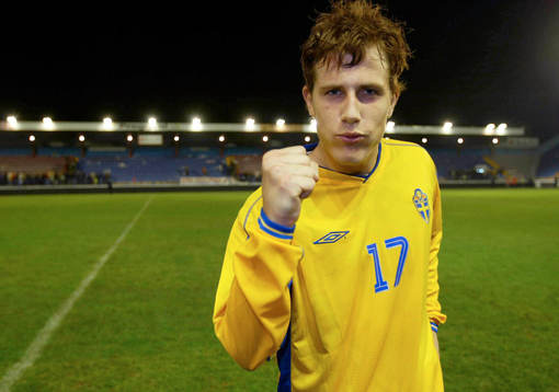 Match-hjälten Tobias Hysén, jubel