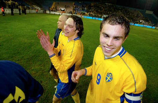 Alexander Farnerud, Kim Källström och Johan Elmander