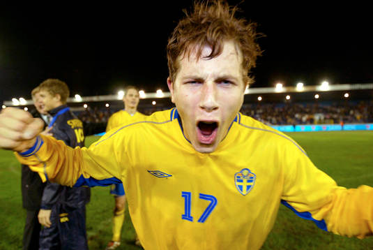 Match-hjälten Tobias Hysén, jubel