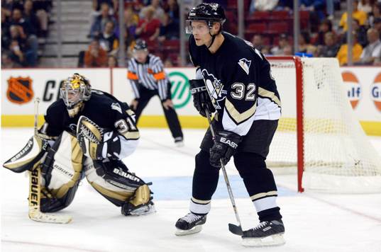 Dick Tärnström, Pittsburgh och Sebastian Caron, målvakt