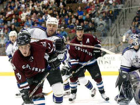 Mattias Norström, LA och Dan Hinote, Colorado Avalanche