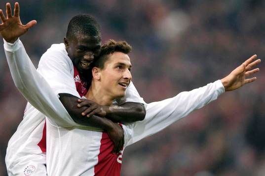 Zlatan Ibrahimovic, Ajax och Anthony Oboai, jubel
