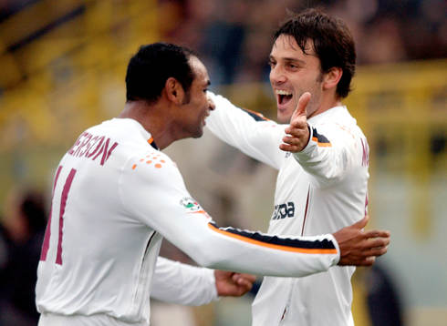 Montella och Emerson, Roma, jubel