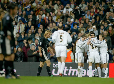 David Beckham och Real Madrid jublar