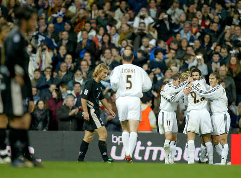David Beckham och Real Madrid jublar