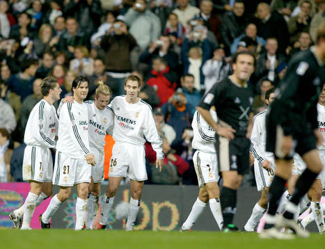 David Beckham och Real Madrid jublar