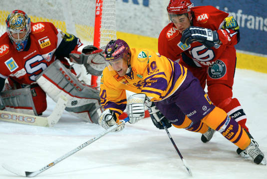 Pelle Prestberg, Färjestad och Jonathan Ericsson,