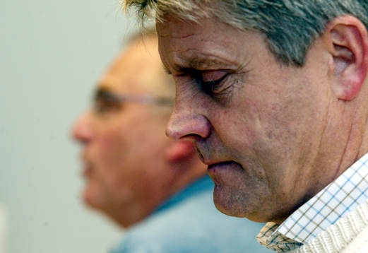 Bengt Madsen (Ordförande Malmö) och Hasse Borg (Sportchef