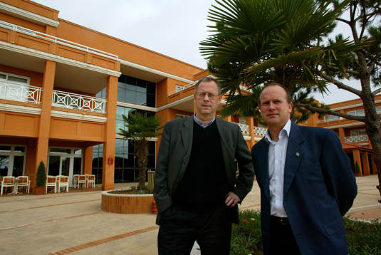 Lars Lagerbäck och Mats Engkvist på Hotell Quinta da