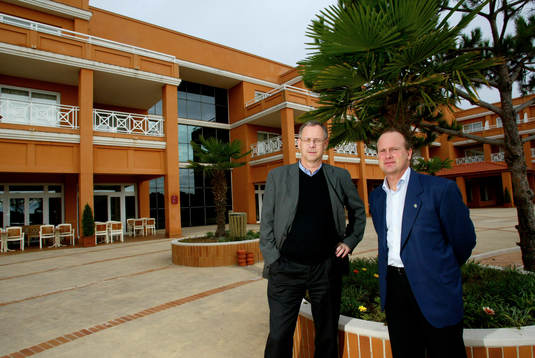 Lars Lagerbäck och Mats Engkvist på Hotell Quinta da