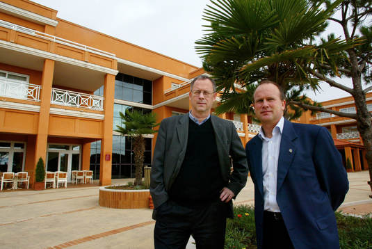 Lars Lagerbäck och Mats Engkvist på Hotell Quinta da