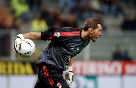 Abbiati, målvakt, Milan. Tatuering