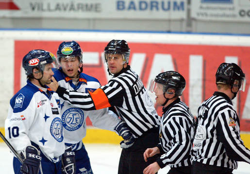 Johan Witehall, Leksand och Stefan Danielsson, domare