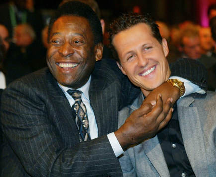 Pelé och Michael Schumacher