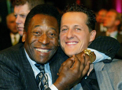Pelé och Michael Schumacher