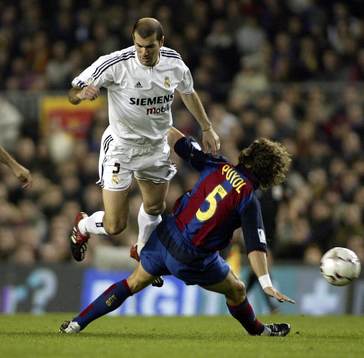 Zinedine Zidane, Madrid och Carlos Puyol, Barcelona